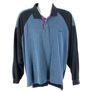 90s colorblock Dockers long sleeve polo shirt 1990s vintage